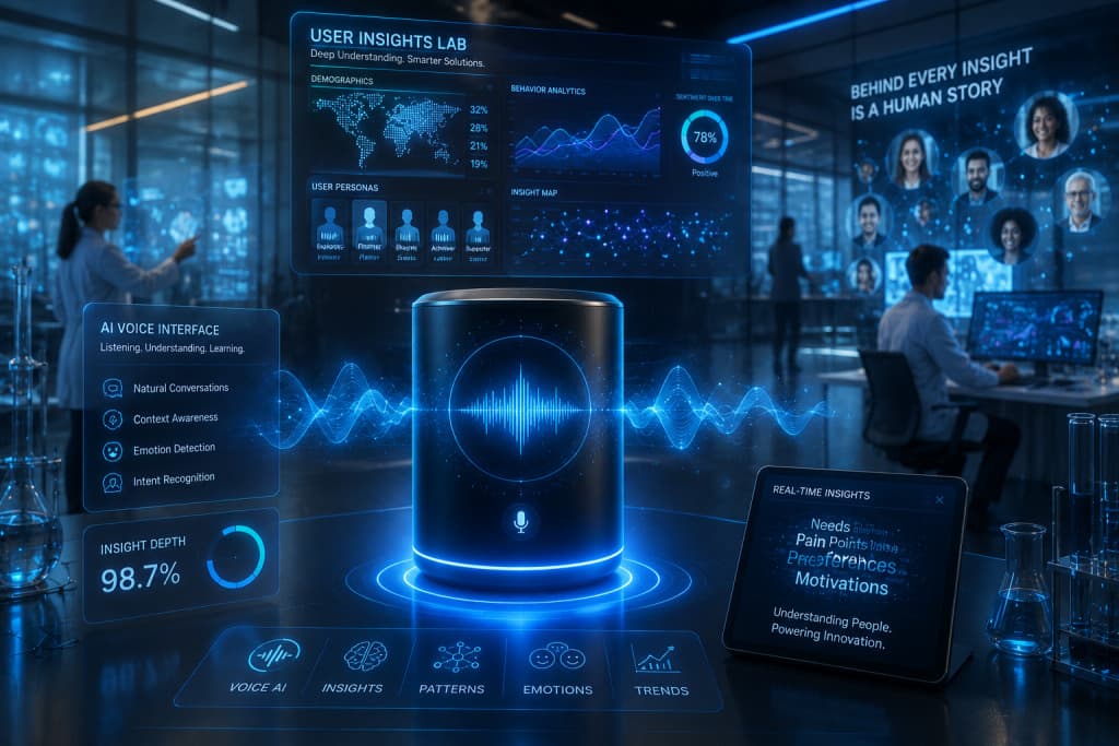 AI Voice Agents: Unlocking Deep User Insights for Qualitative Research